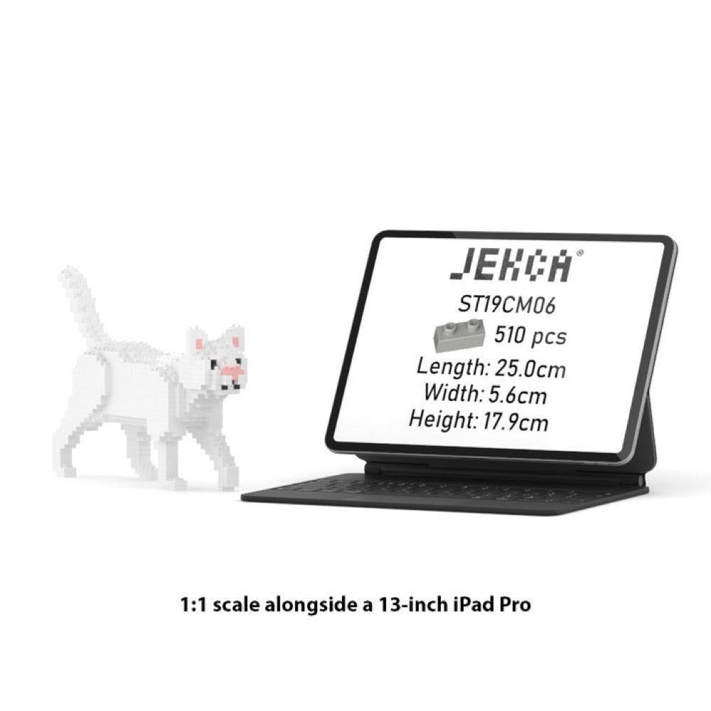 Jekca ST19CM06 White Cat Mini 01S 4895226517397