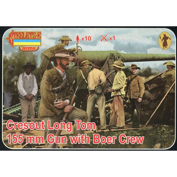 Strelets 1/72 Cresout Long Tom 155mm with Boer Crew Anglo-Boer War