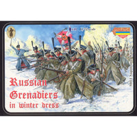 Strelets M011 1/72 Napoleonic Russian Grenadiers in Winter Dress