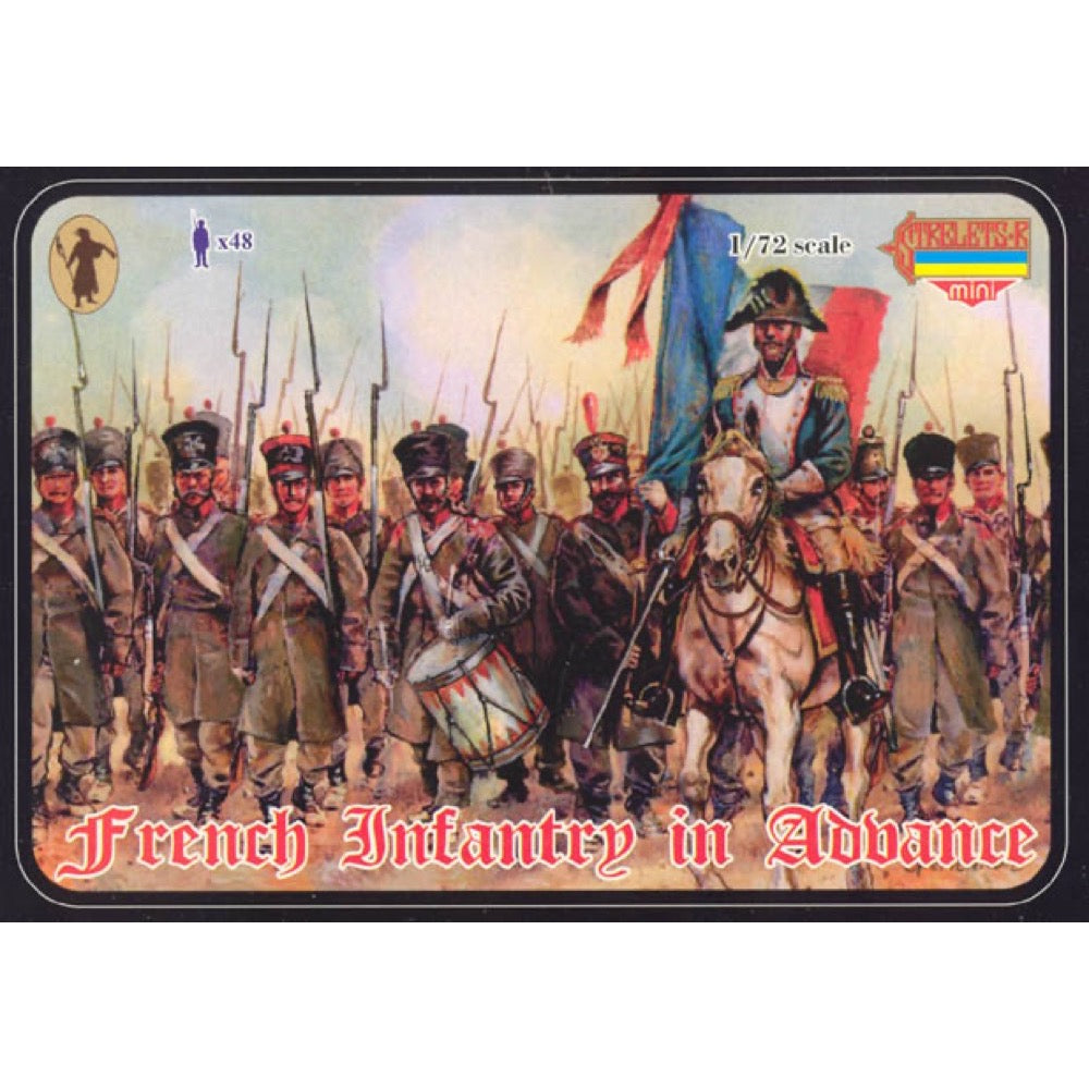 Strelets M026 1/72 Napoleonic French Infantry in Advance