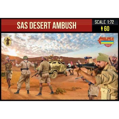 Strelets Mini 145 1/72 SAS Desert Ambush Plastic Model Kit