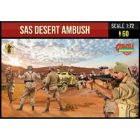 Strelets Mini 145 1/72 SAS Desert Ambush Plastic Model Kit