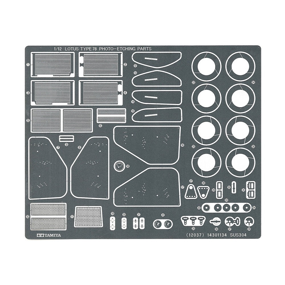 Tamiya 12037 1/12 Lotus Type 78 with Photo Etched Parts