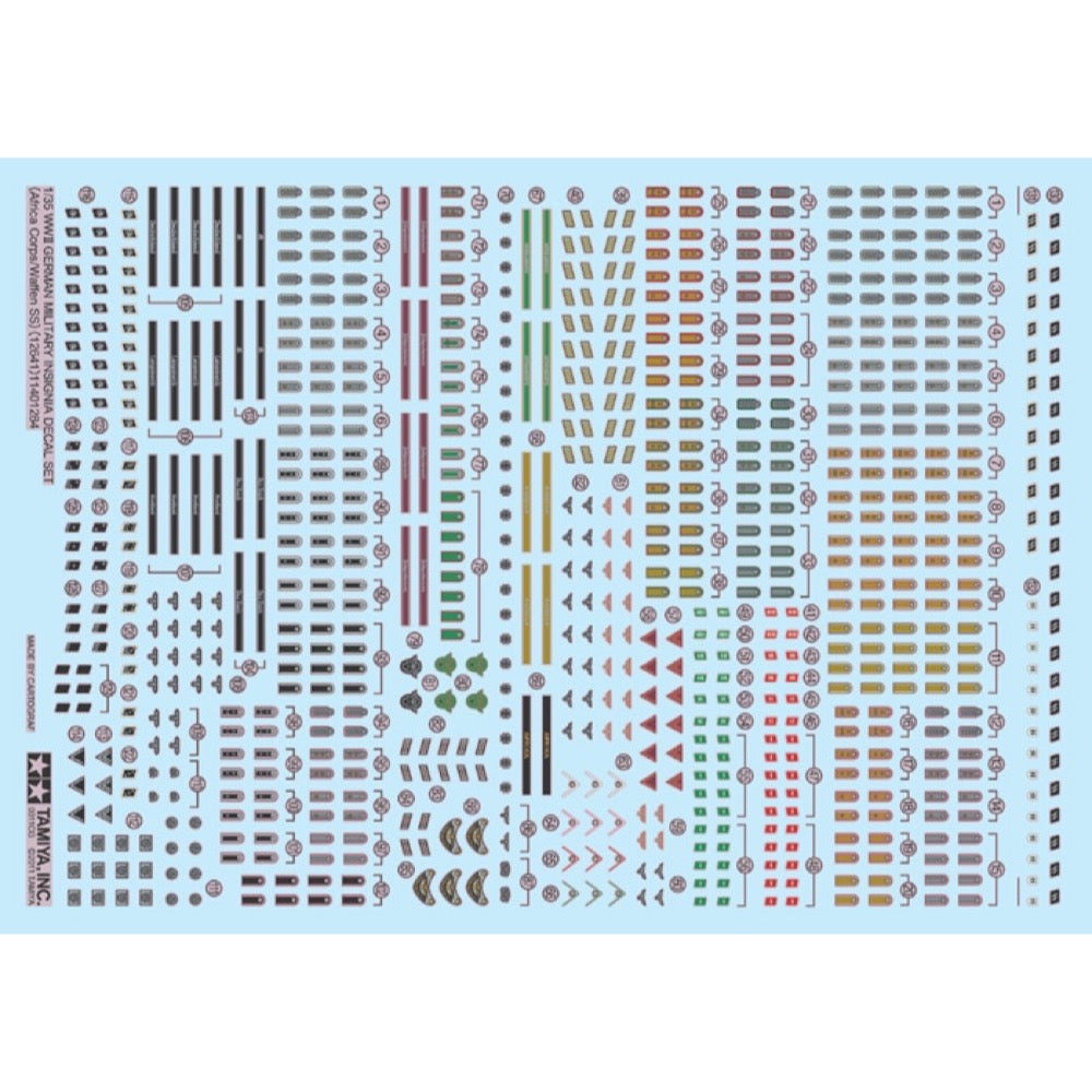 Tamiya 12641 1/35 WWII German Insignia Decal Set