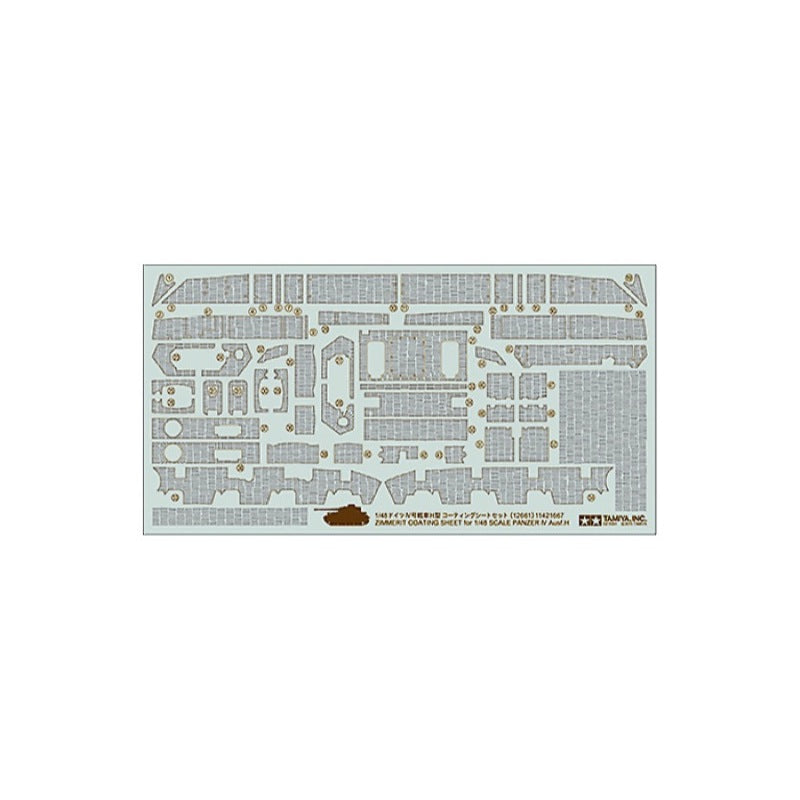 Tamiya 12661 1/48 Zimmerit Coating Sheet for Panzer IV Ausf.H