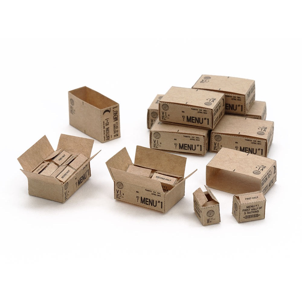 Tamiya 12689 1/35 US 10-in-1 Ration Cartons (WWII)
