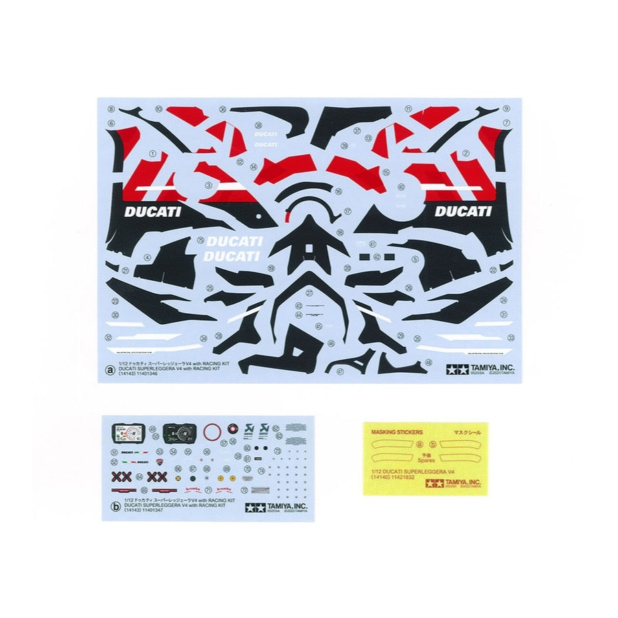 Tamiya 14143 1/12 Ducati Superleggera V4 with Racing Kit