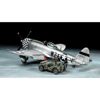 Tamiya 25214 1/48 P-47D Thunderbolt Bubbletop & 1/4 Ton 4x4 Light Vehicle