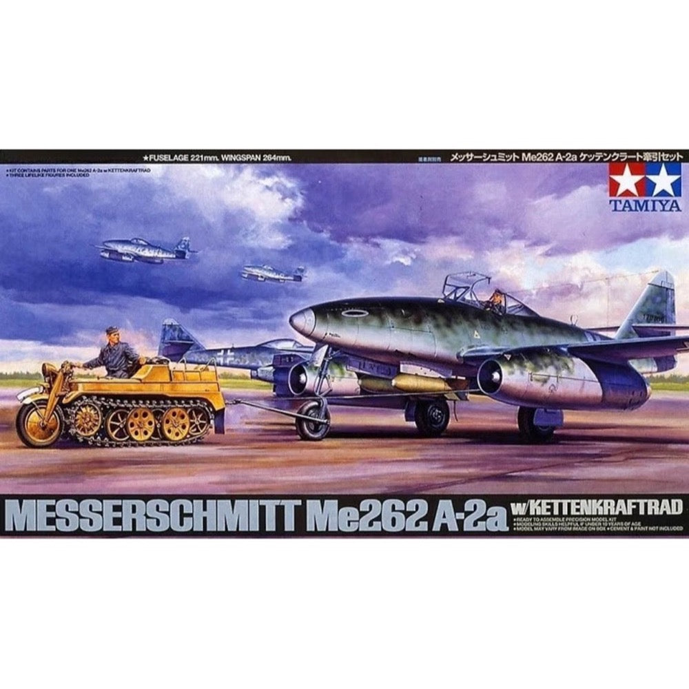 Tamiya 25215 1/48 Messerschmitt ME262 A-2A with Kettenkraftrad