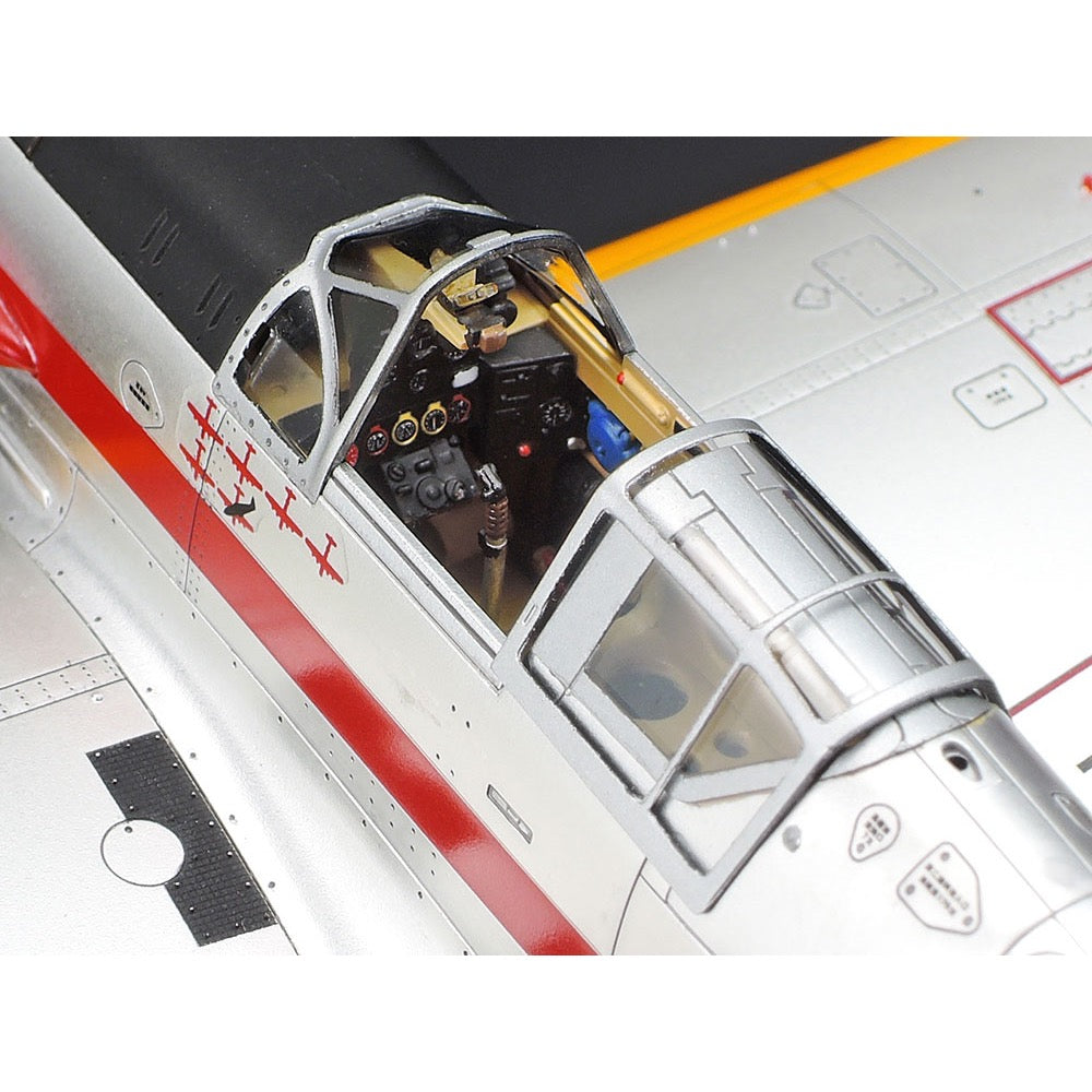 Tamiya 25424 1/48 Kawasaki Ki-61-Ld Hein Tony Silver Colour Plated With Camo Decal