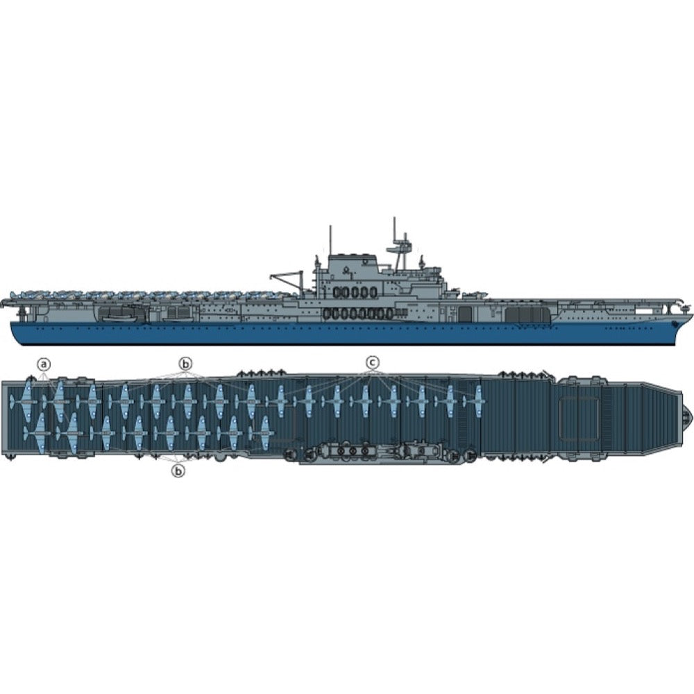 Tamiya 31712 1/700 USS Yorktown Aircraft Carrier