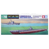Tamiya 31903 1/700 Waterline US Gato Class & Japanese Submarine Chaser No.13 Plastic Model Kit