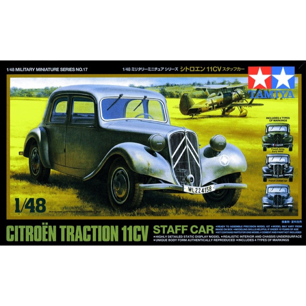 Tamiya 32517 1/48 Citroen Traction 11CV Staff Car