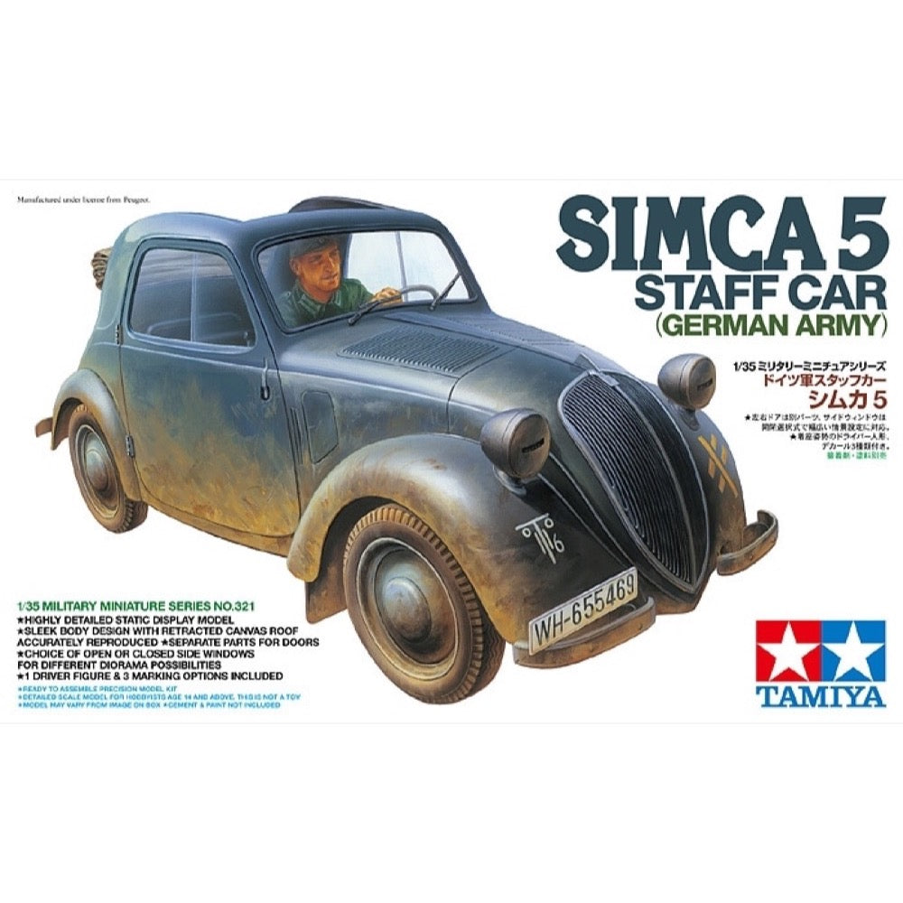Tamiya 35321 1/35 German Army Simca 5 Staff Car