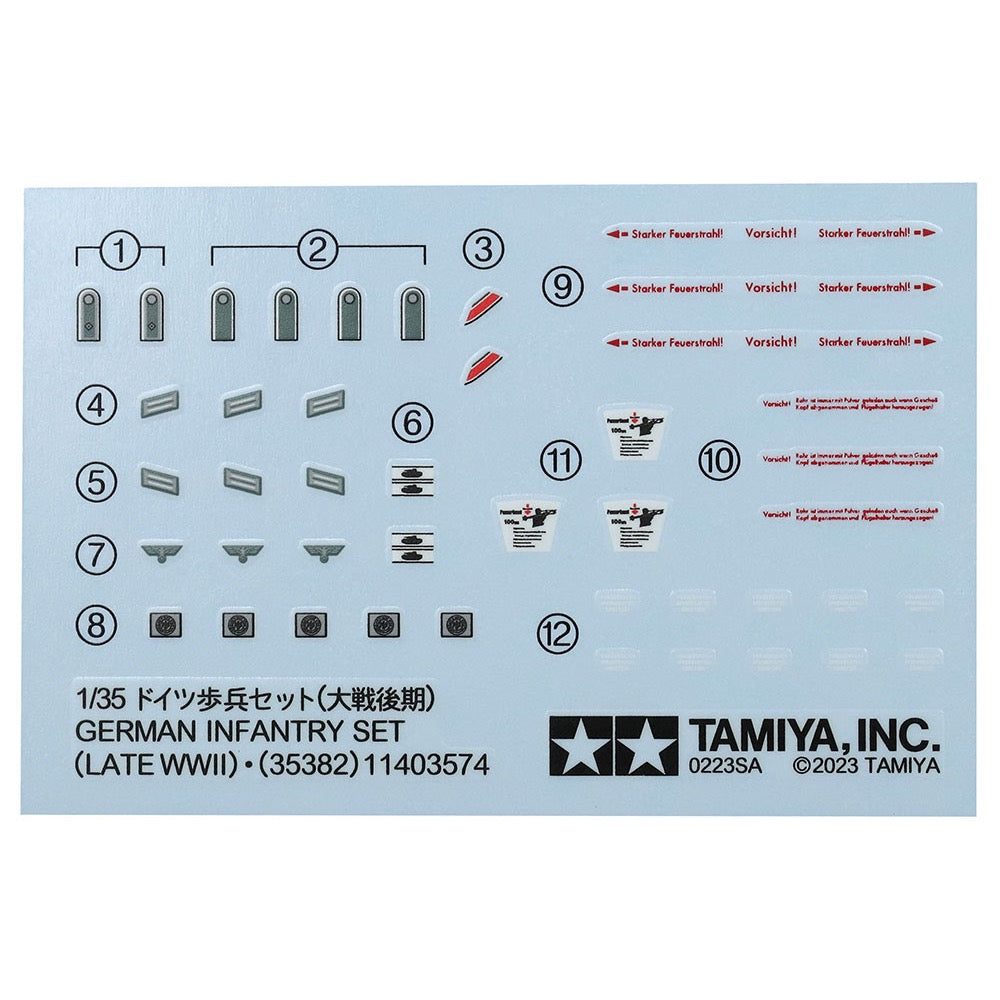 Tamiya 35382 1/35 German Infantry Set (Late WWII)