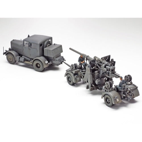 Tamiya 37027 1/48 German Heavy Tractor SS-100 and 88mm Gun Flak37 Set