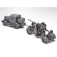 Tamiya 37027 1/48 German Heavy Tractor SS-100 and 88mm Gun Flak37 Set