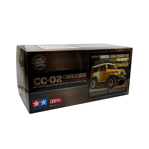 Tamiya 1/10 Toyota Land Cruiser 40 4WD CC-02M Yellow Painted Body RC Kit 47490