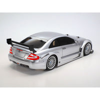 Tamiya 1/10 Mercedes CLK AMG Racing Version Silver Painted Body TT-02 Chassis RC Kit 47493