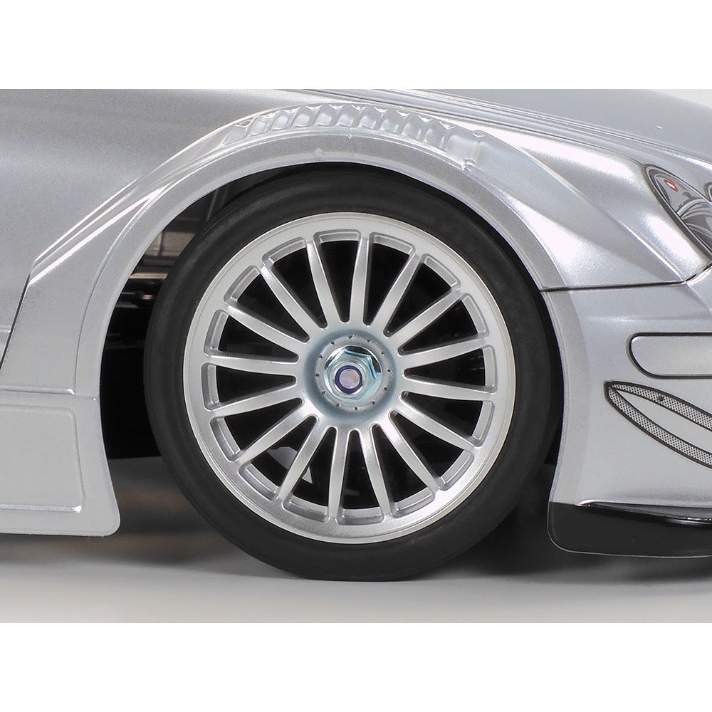 Tamiya 1/10 Mercedes CLK AMG Racing Version Silver Painted Body TT-02 Chassis RC Kit 47493