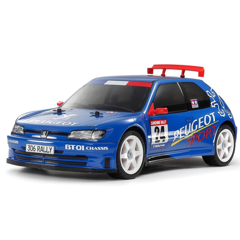 Tamiya 47513 1/10 Peugeot 306 Maxi BT-01 Limited Edition Blue Painted Body RC Car Kit