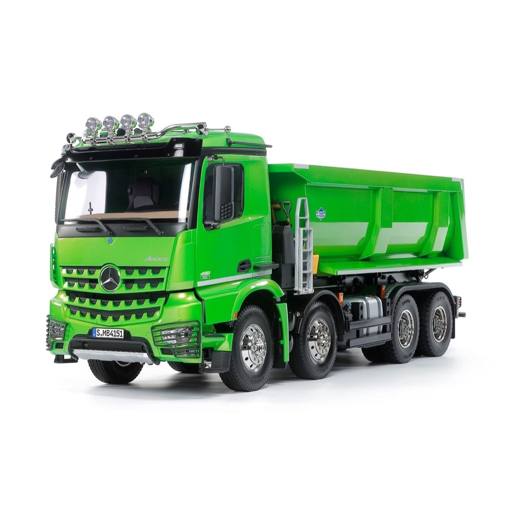 Tamiya 47523 1/14 Mercedes Benz 4151 8x2 RC Tipper Truck Kit Candy Green