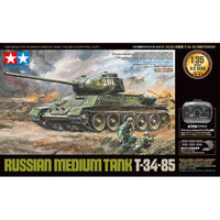 Tamiya 48216 1/35 Russian Medium RC Tank T-34-85 (w/Control Unit)