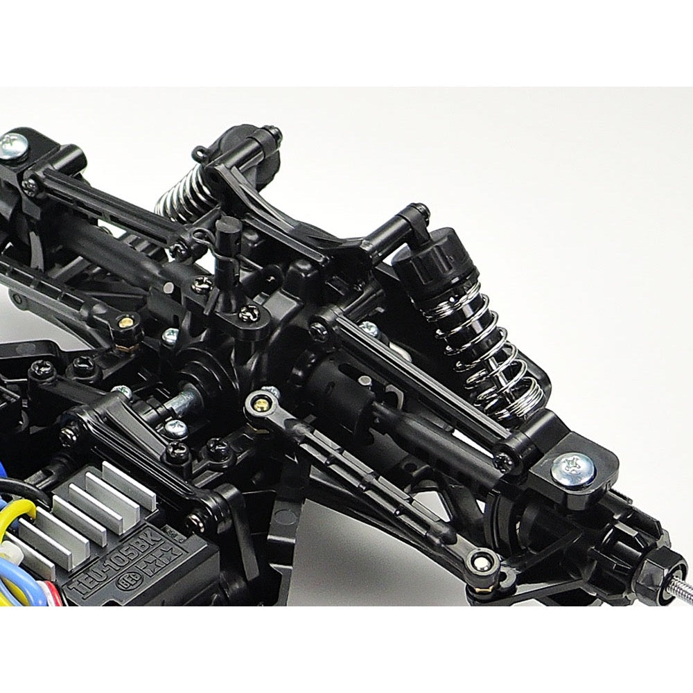 Tamiya 57988 1/10 RC 4WD TT-02B Chassis with Plasma Edge II Body High Performance Iridescent Purple/Green