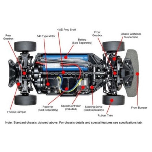 Tamiya 58599 Raybrig NSX Concept-GT TT-02 On-Road RC Kit