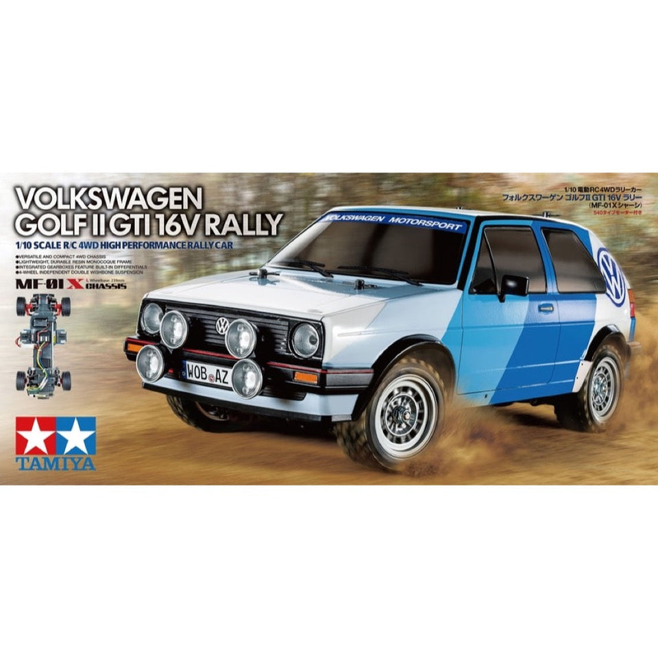 Tamiya 1/10 RC VW Golf MK2 GTI 16V Rally MF-01X Chassis RC Kit