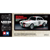 Tamiya Giulia Sprint GTA Club Racer MB-01 Chassis RC Car Kit 58732