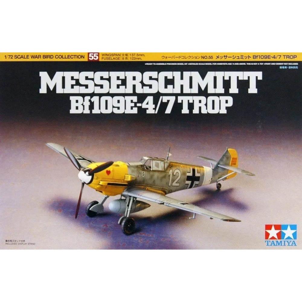 Tamiya 60755 1/72 Messerschmitt Bf109E-4/7 Trop