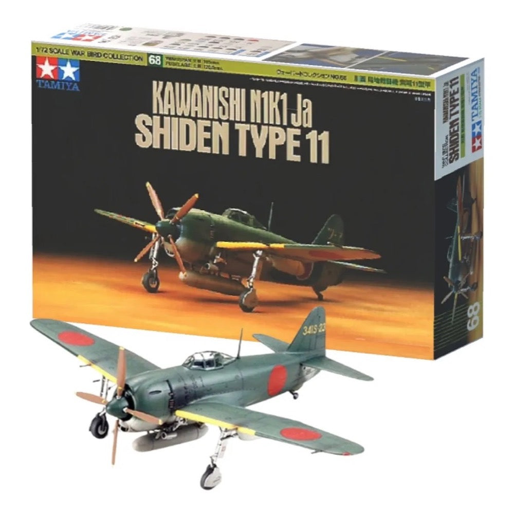 Tamiya 60768 1/72 Kawanishi Shiden Type 11 Plastic Model Kit