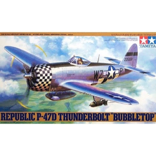 Tamiya 61090 1/48 P-47D Thunderbolt Bubbletop Plastic Model Kit