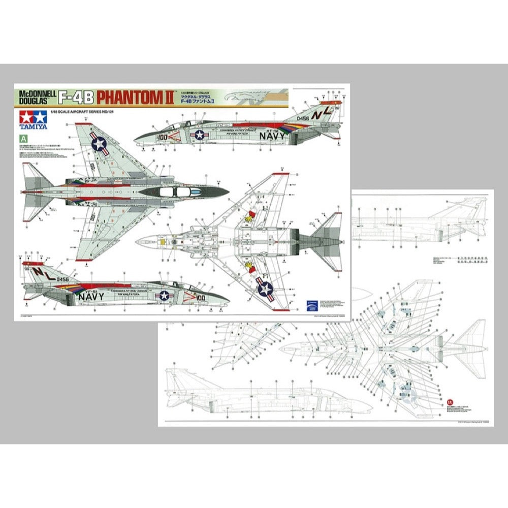 Tamiya 61121 1/48 McDonnell Douglas F-4B Phantom II