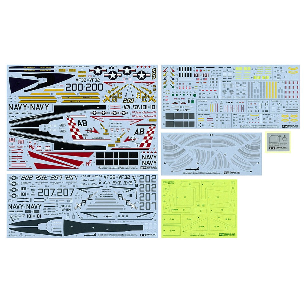 Tamiya 61122 1/48 Grumman F-14A Tomcat Late Model Carrier Launch Set