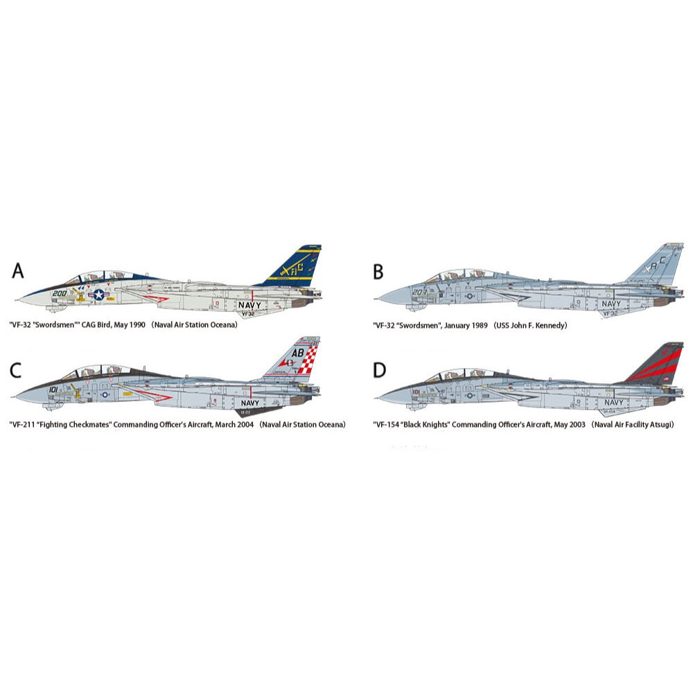 Tamiya 61122 1/48 Grumman F-14A Tomcat Late Model Carrier Launch Set
