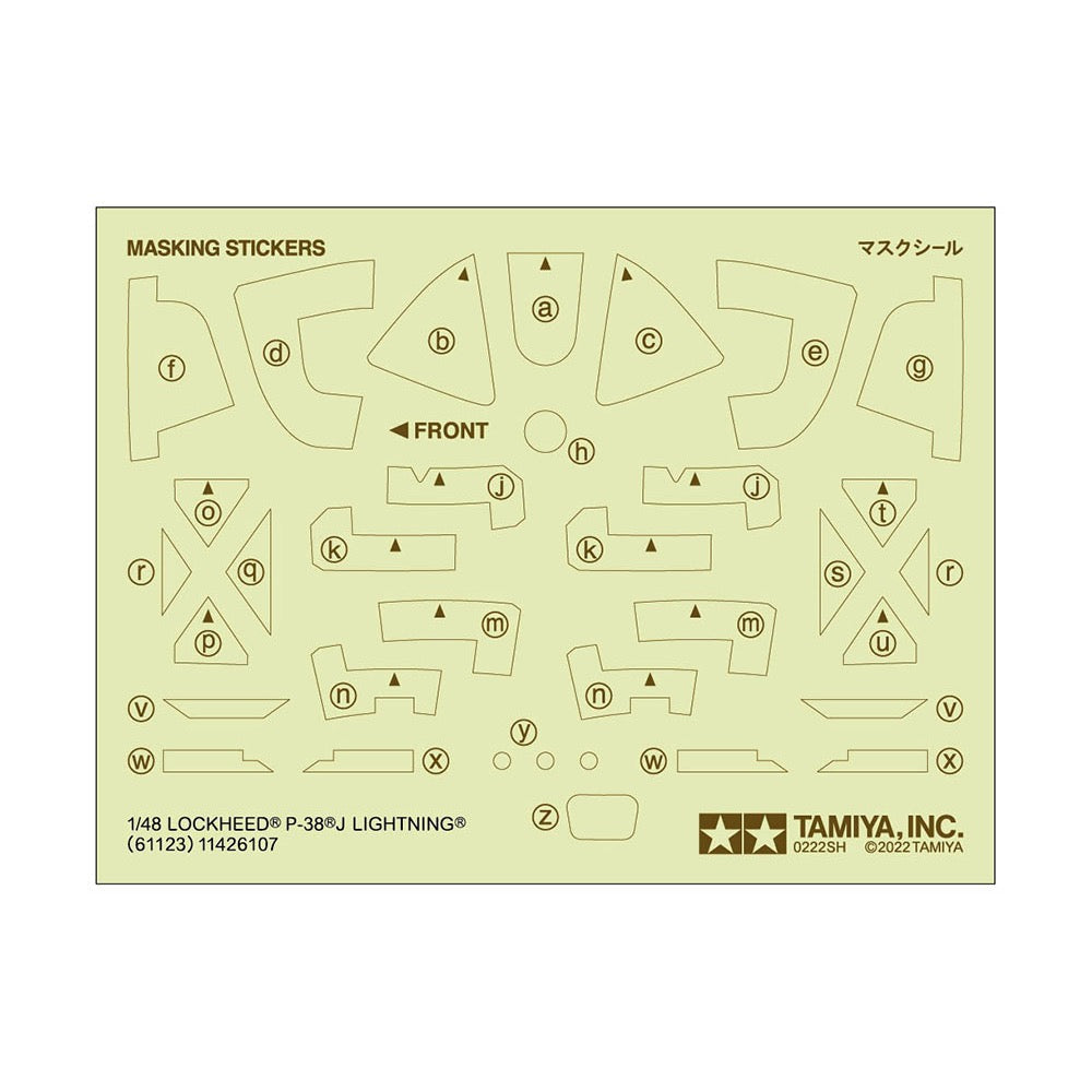 Tamiya 61123 1/48 Lockheed P-38J Lightning