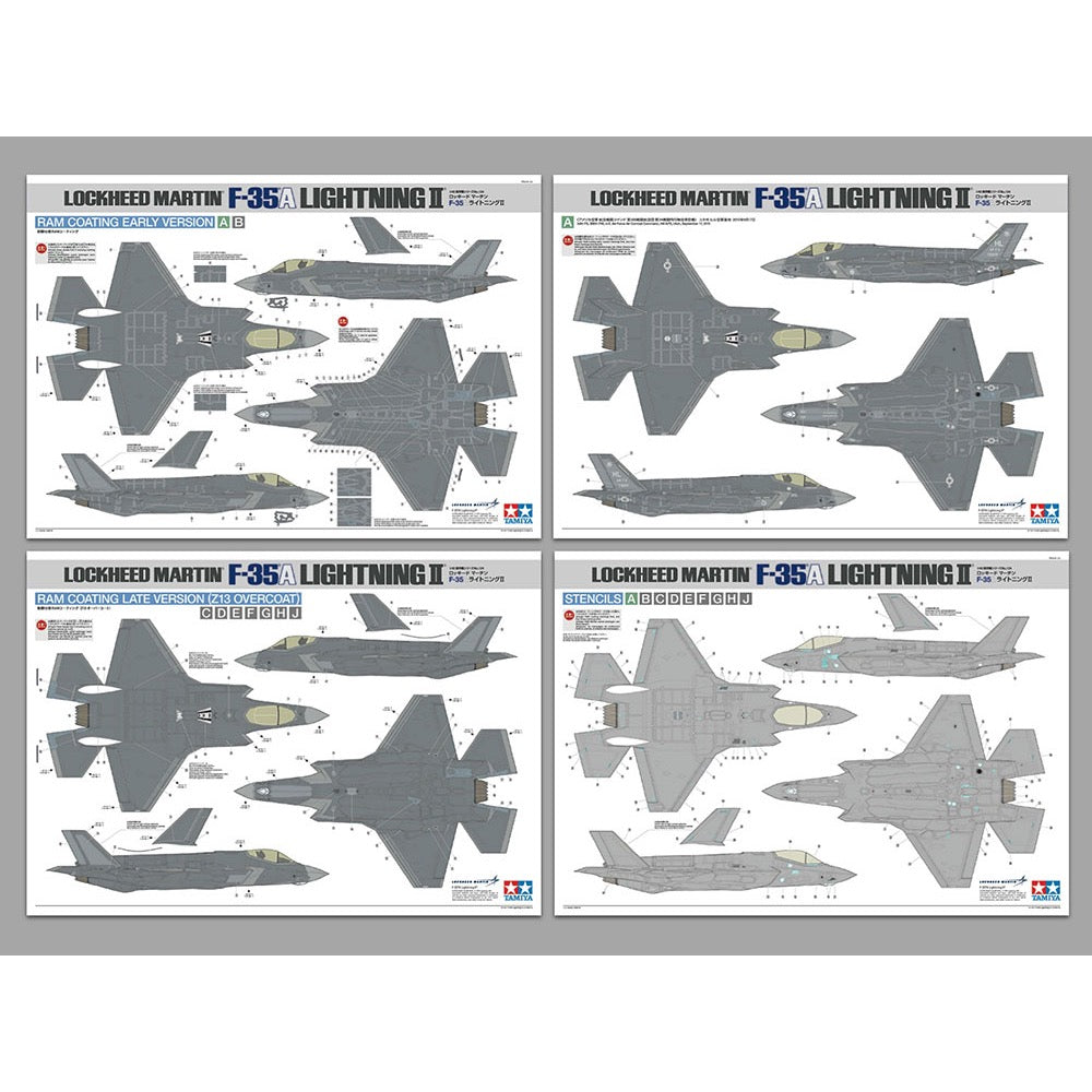 Tamiya 61124 1/48 Lockheed Martin F-35A Lightning II Australian Decals Included