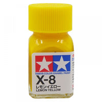 Tamiya 80008 Enamel Paint X-8 Gloss Lemon Yellow (10ml)
