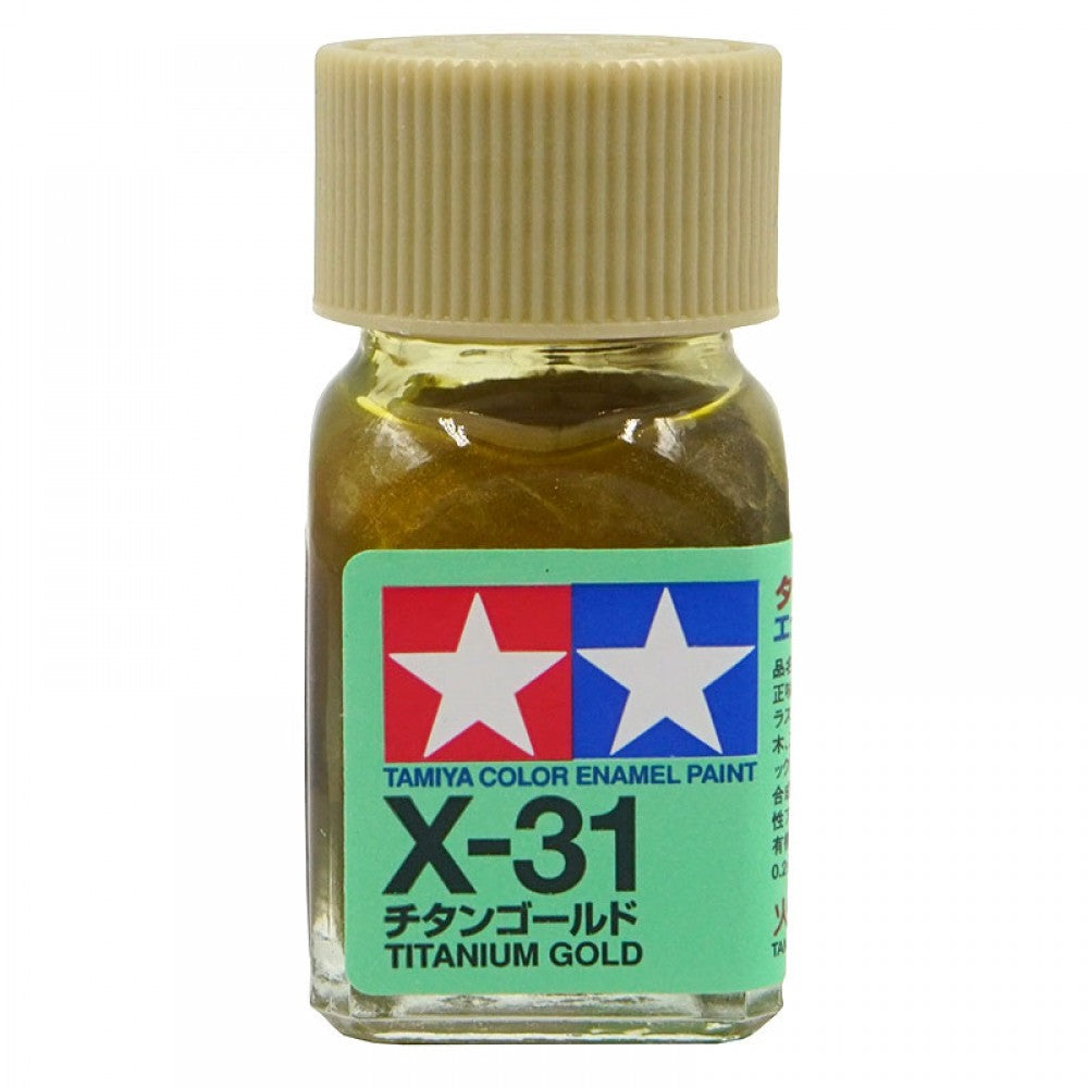 Tamiya 80031 Enamel Paint X-31 Gloss Titan Gold (10ml)