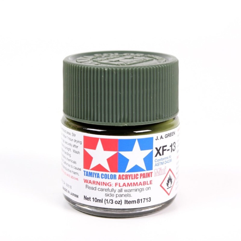 Tamiya 81713 Acrylic Paint XF-13 Flat J.A Green 10ml