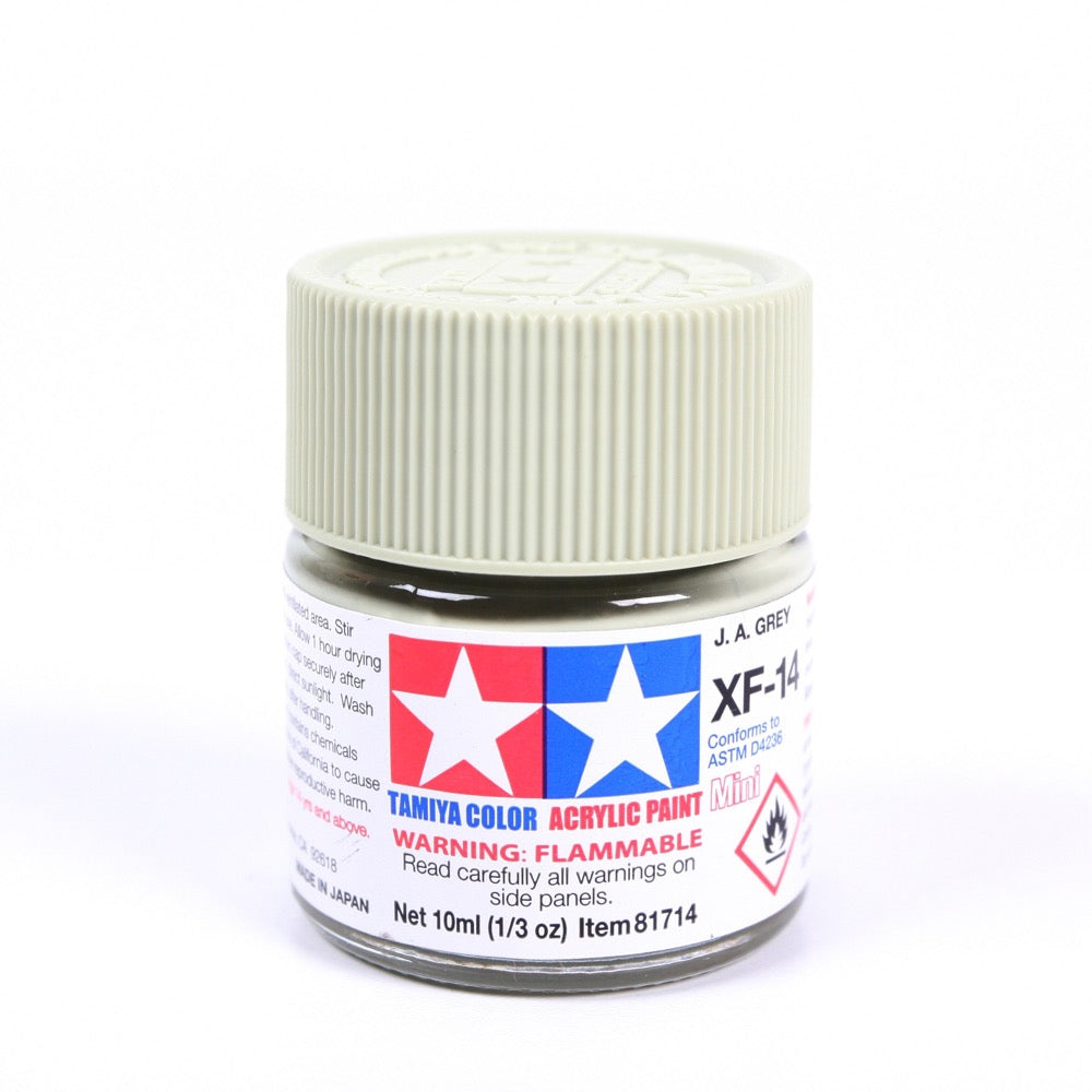 Tamiya 81714 Acrylic Paint XF-14 Flat J.A. Grey 10ml