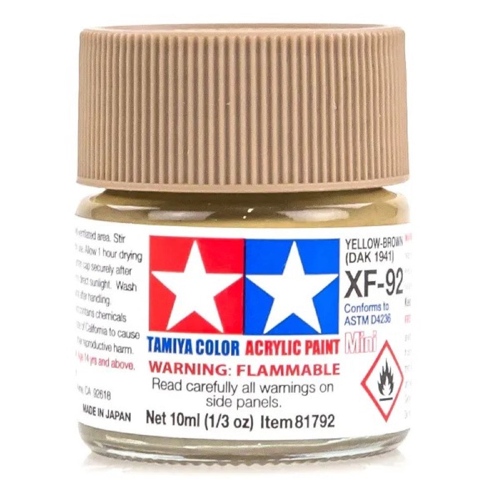 Tamiya 81792 Acrylic Paint XF-92 Yellow Brown 10ml