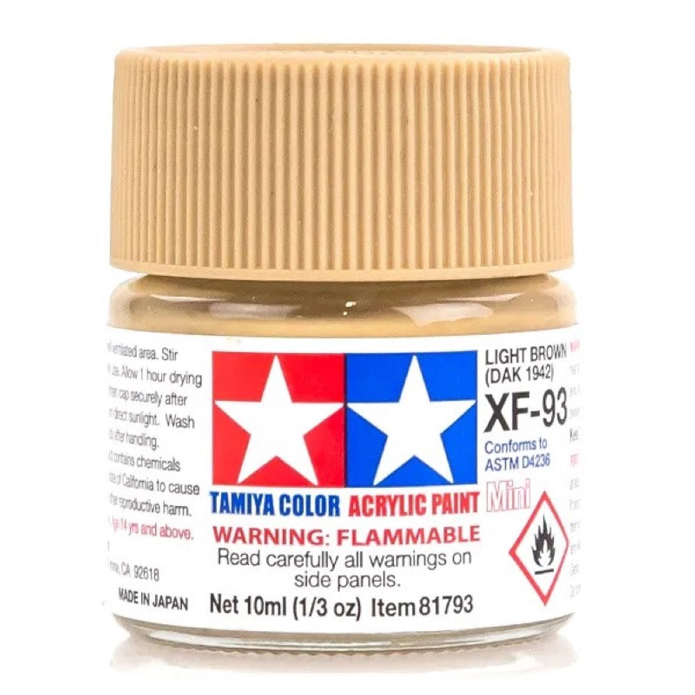 Tamiya 81793 Acrylic Paint XF-93 Light Brown DAK 1942 10ml