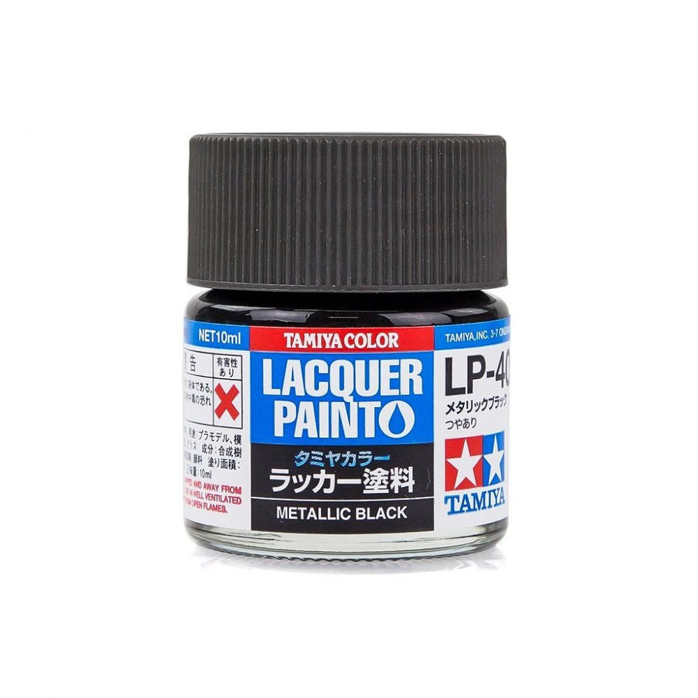 Tamiya 82140 Lacquer Paint LP-40 Metallic Black (10ml)