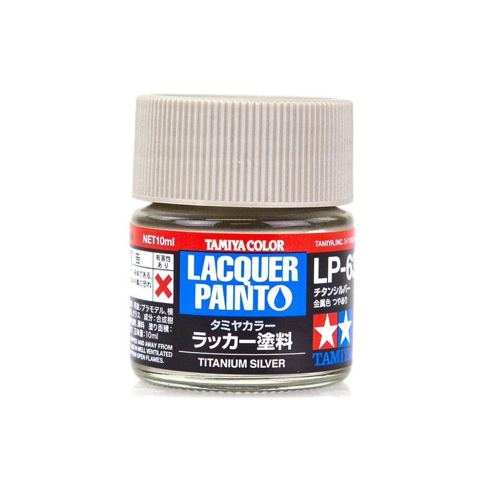 Tamiya 82163 Lacquer Paint LP-63 Titanium Silver (10ml)