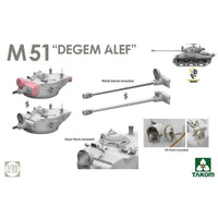 Takom 1/35 Sherman 2 in 1 Box M4A1(76W) VVSS Late Production + M51 