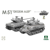 Takom 1/35 Sherman 2 in 1 Box M4A1(76W) VVSS Late Production + M51 