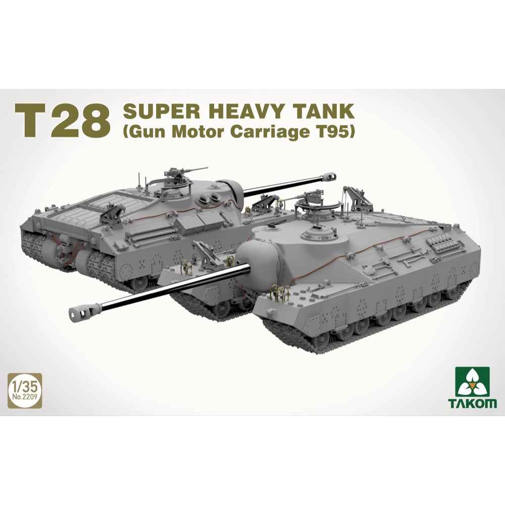 Takom 1/35 T28 Super Heavy Tank Gun Motor Carriage T95